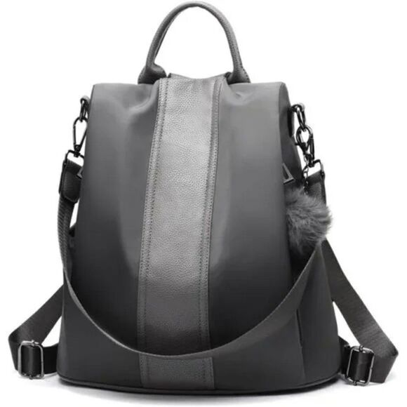 Women Backpack Purse Waterproof Nylon Anti-theft Lightweight Shoulder Bag - Picture 3 of 13